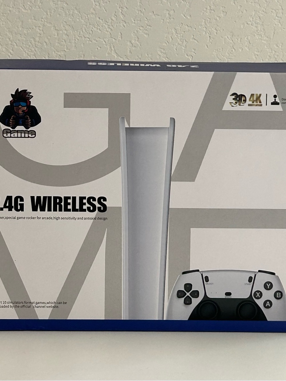 Brand New White Wireless Game Console & (2)-Controllers - 2.4G